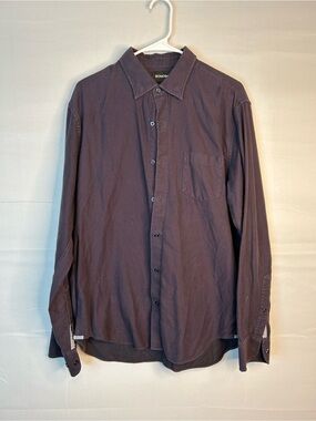 Bonobos Men’s Size Large Long Sleeve Button Down Maroon 128
